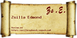 Zsilla Edmond névjegykártya